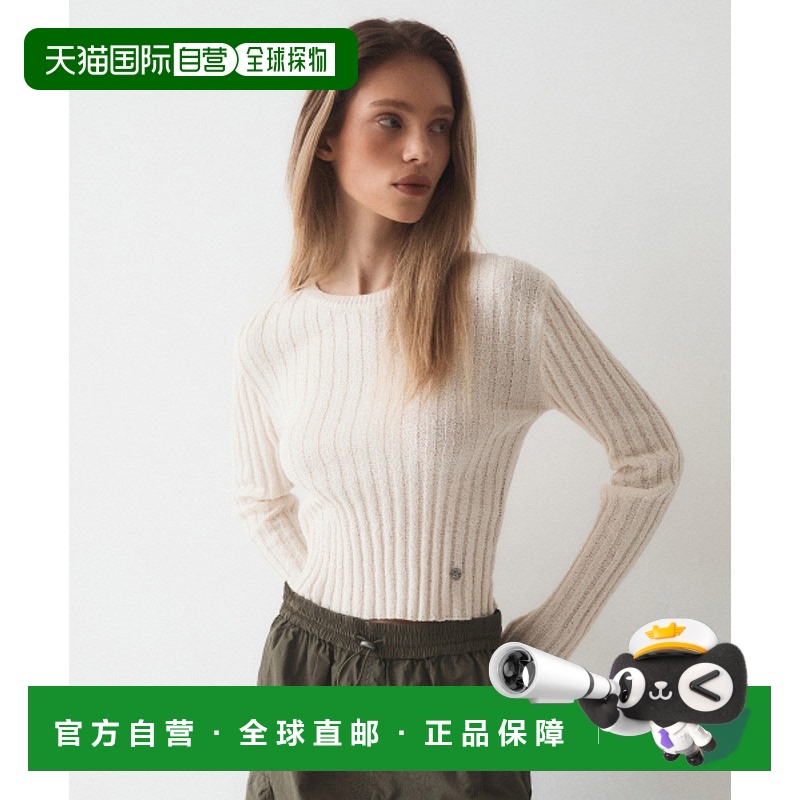 韩国直邮WHO.A.U 女士女装毛衣Boucle Ribbed Sweater / WHKAE2311