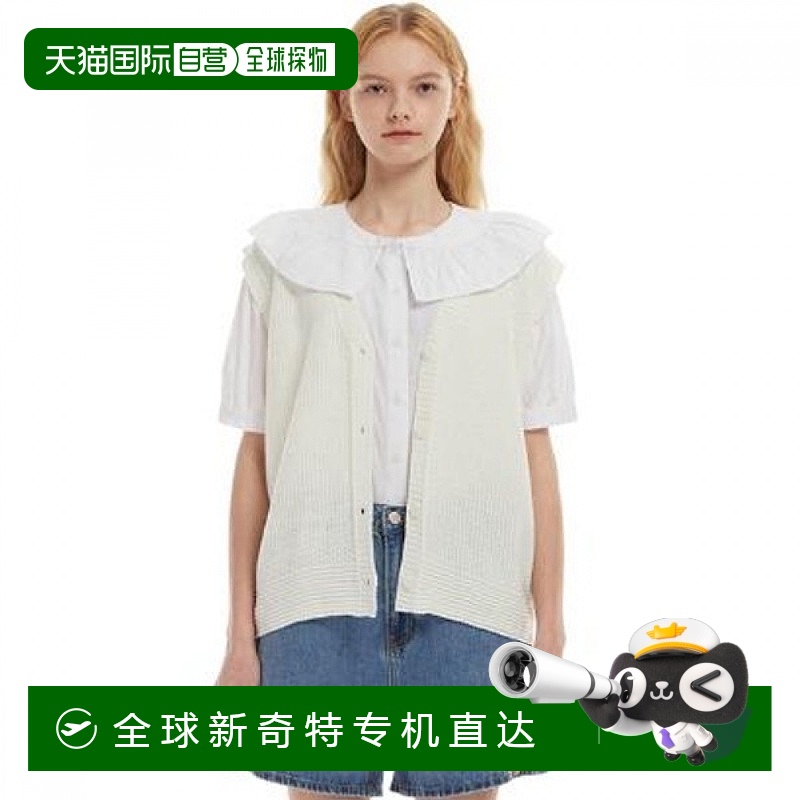 韩国直邮plastic island  背心马甲针织