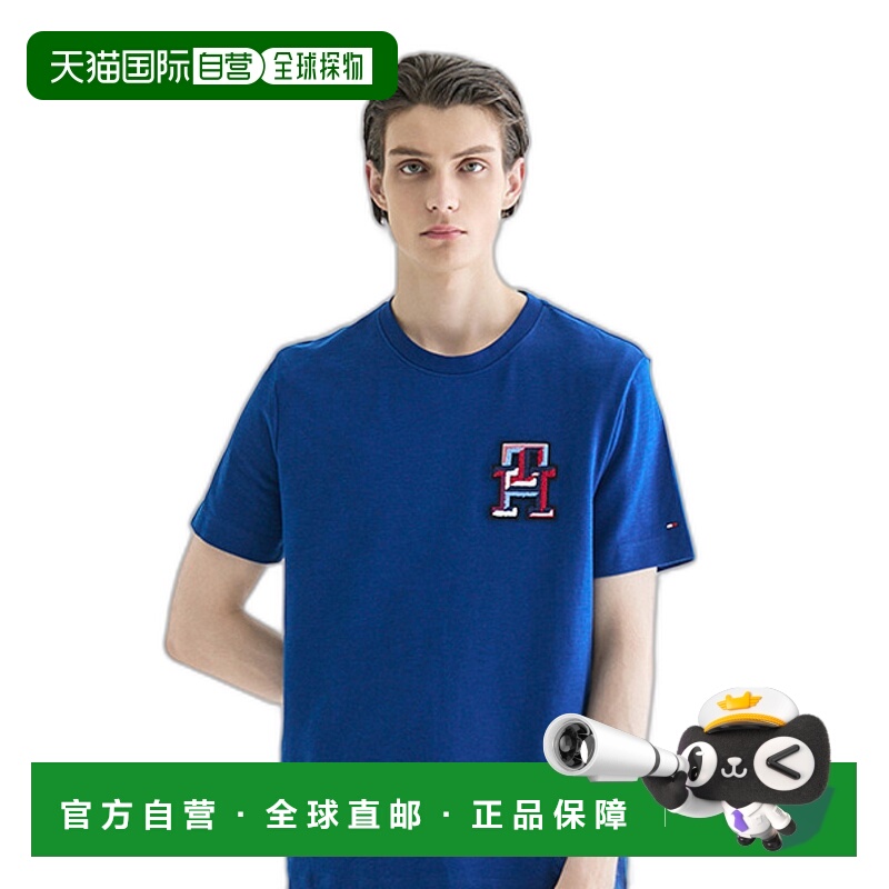韩国直邮TOMMY HILFIGER 男士T恤T12E1TPO680MT1C5J字母