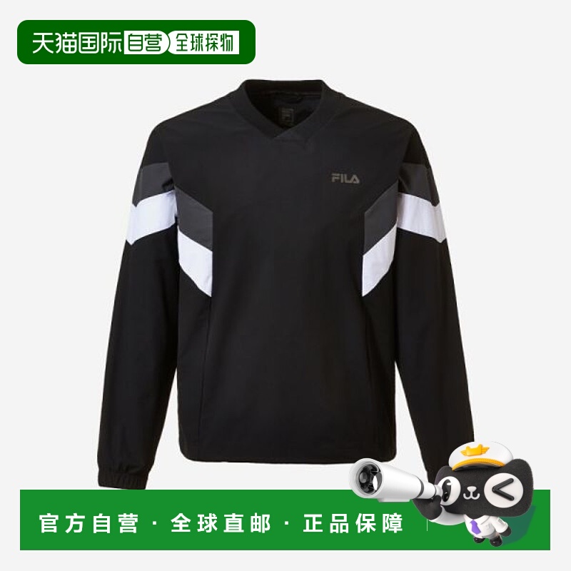 韩国直邮FILA Wheela Uni Stretch Comfort Fit V 领梭织运动衫 -