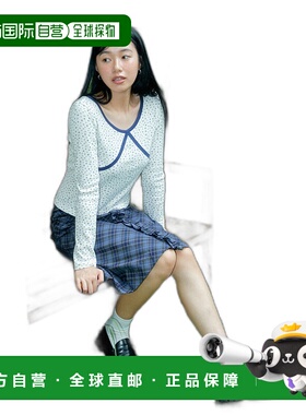 韩国直邮margarin fingers设计师款少女甜美新款日常女款T恤30603