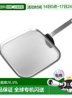 韩国直邮Amt Gastroguss煎锅平底锅方形不沾316Ti不锈钢家用28cm