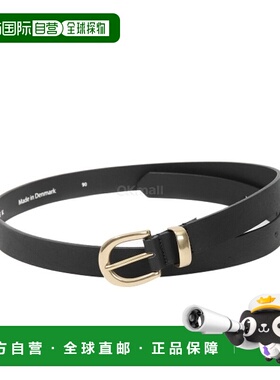 韩国直邮SUNFLOWER 简约黄铜腰带 2.5厘米 黑色 (8035) 腰带牛皮
