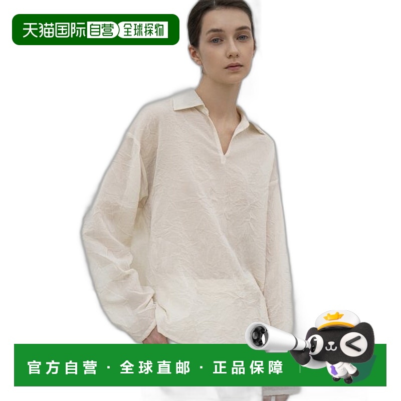 韩国直邮RE RHEE 女士女装雪纺衫RN2STO021-0 CRINKLED COTTON SHE