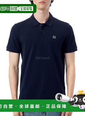 韩国直邮FENDI FF 金属 Piquet Plol（FY0985 AUA5 F0QB0） 短袖/