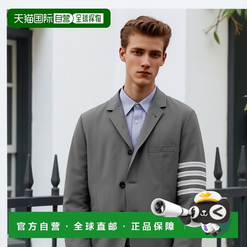 韩国直邮THOM BROWNE 夹克男士MJU426E10069035 4 BAR EMBROIDERE