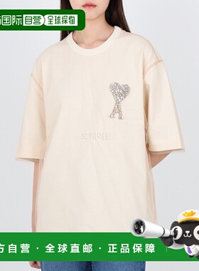 韩国直邮AMI UTS021 PA0015 268 女士短袖圆领T恤衫