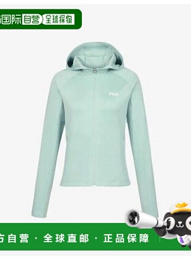 韩国直邮FILA KQC FS2FTG3252F-DTM 连帽训练夹克，带 M 轮和拉链
