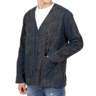 韩国直邮SOUTH2 WEST8 V领夹克 法兰绒布 印花 男士 2024年春季 O