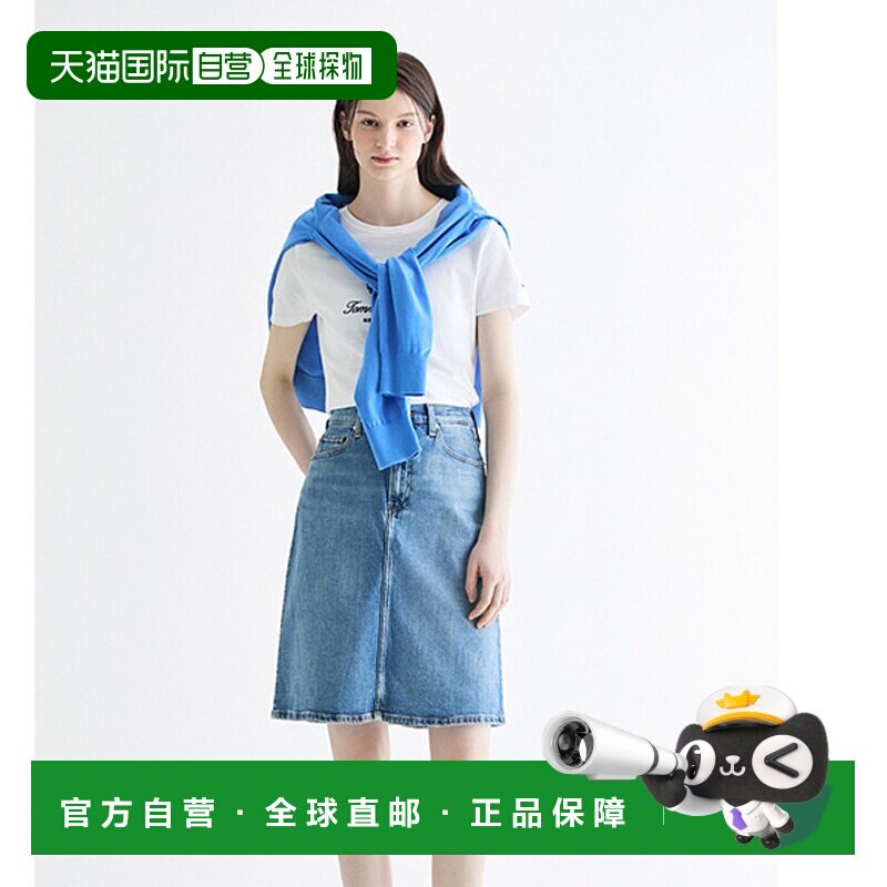 韩国直邮TOMMY HILFIGER 女士半身裙T22E1NSC070WT11A8中裙a字裙