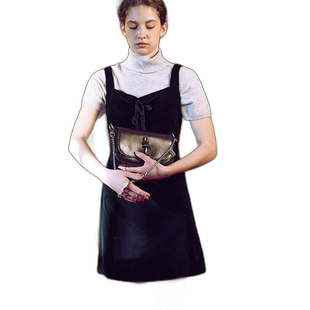 韩国直邮LOEUVRE正品 连衣裙304821841Velvet Ribbon Mini Dress