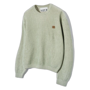 韩国直邮SATUR设计师款大气简约日常休闲个性毛衣SA23FWMK21MT