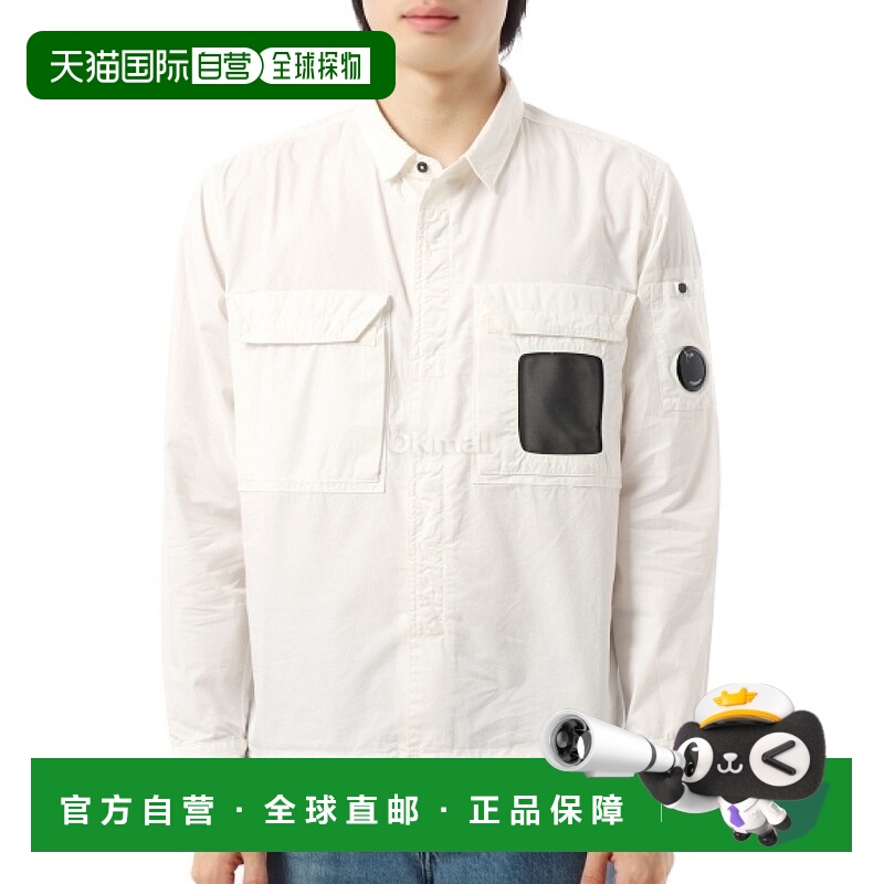 韩国直邮CP COMPANY 有机华达呢镜片衬衫外套 (18CMOS142A 110143