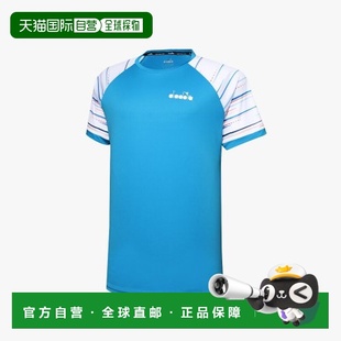 韓國直郵diadora T恤D2111PRS10SBL高檔時尚 百搭舒適 高級感 男士