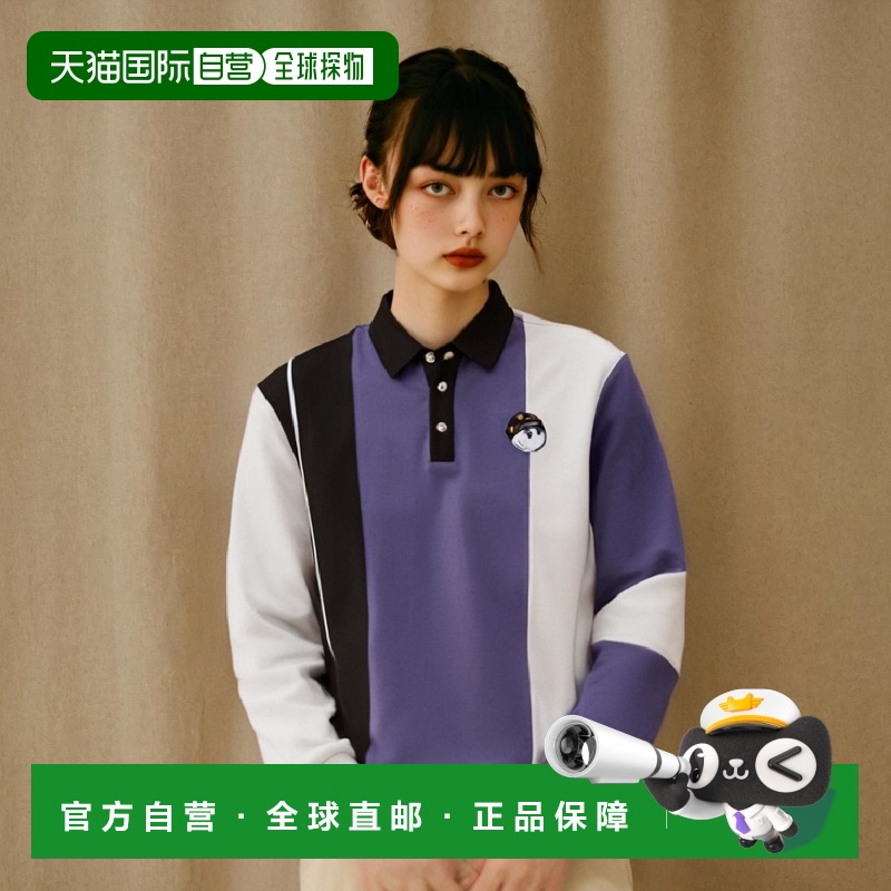 韩国直邮MALBON GOLF 休闲时尚高高尔夫运动M3313LTL01PUR运动T恤