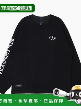 韩国直邮FILA M Wheeled 长袖 T 恤 CQK FS2RLH1101X-BLK 袖子图