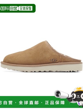 韩国直邮UGG雪地棉拖鞋男秋冬棕色圆头时尚百搭舒适1129290CHE