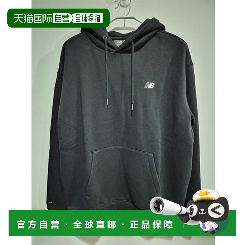 韩国直邮NEW BALANCE UNI ESS 磨毛连帽衫 NBN0F41003 黑色