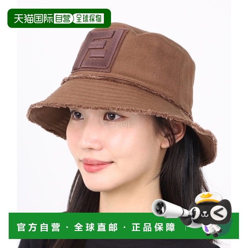 韩国直邮FENDI FF 牛仔布渔夫帽 盆帽 FXQ762 AOIQ F0RT0高端正品