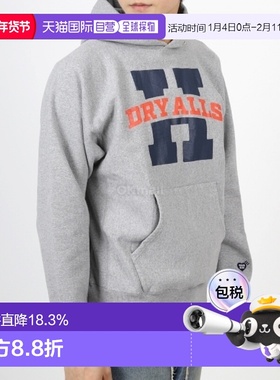 韩国直邮HUMAN MADE HM27CS031 灰色 兜帽/拉链卫衣