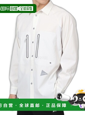 韩国直邮AND WANDER Tech Ls 衬衫 - 灰白色 (5744153126-031) 长