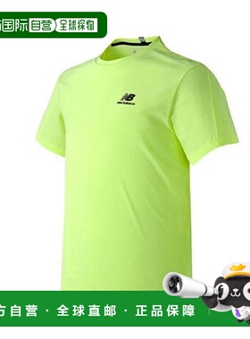 韩国直邮NEW BALANCE 男式经编防寒跑步短袖 T 恤 NBNEB27031 BO_