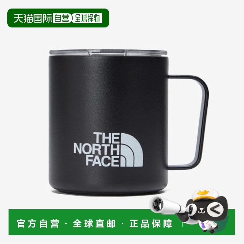 韩国直邮the north face北面随手杯饮水杯带把手logo印花黑色简约