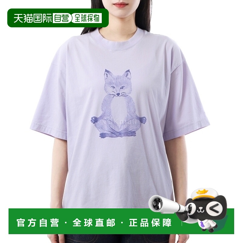 韩国直邮MAISON KITSUNE 瑜伽狐狸宽松T恤(OW00123KJ0008-0173)