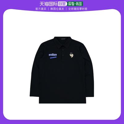 韩国直邮[upperstrop]贴花装饰 长袖 POLO T恤UP9072,