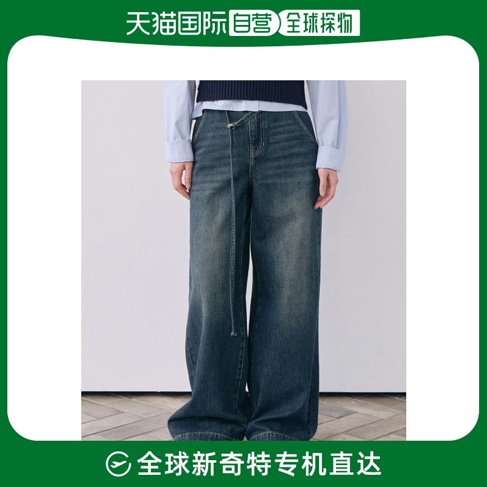 韩国直邮COVERNAT 阔腿裤CO2303PT63DB女士(W) WIDE DENIM PANTS 女装/女士精品 休闲裤 原图主图