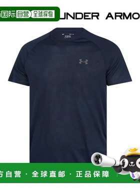 韩国直邮UNDER ARMOUR 深蓝色 Under Armour 短袖 T 恤 Tech 2.0