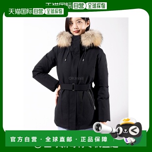 韩国直邮MACKAGE  JENI-F (黑色) 女士连帽拉链羽绒服鸭绒外套
