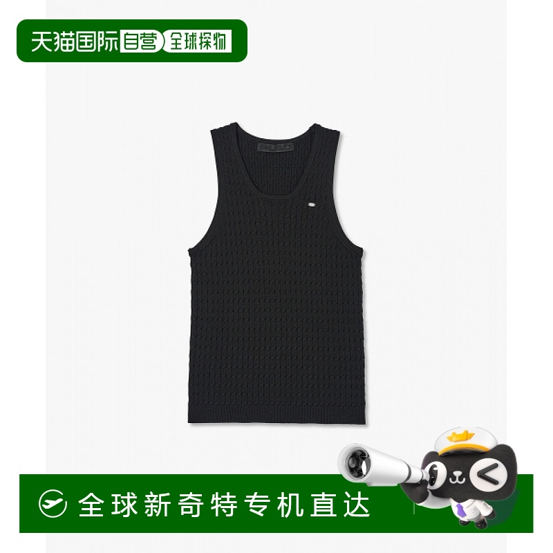 1h可退 韩国直邮PLAC 女式经典无袖针织上衣黑色高档显瘦透气舒适