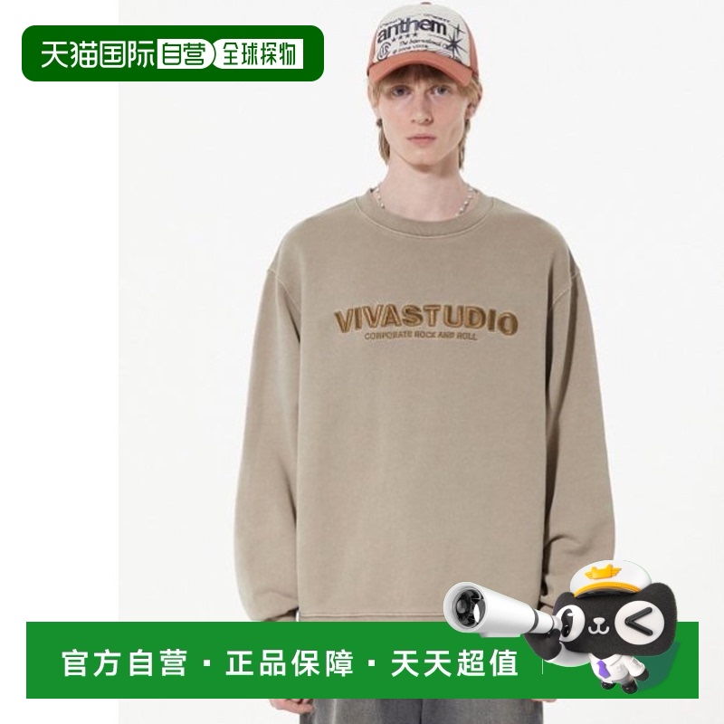 韩国直邮VIVASTUDIO 男士卫衣LOCATION EMBROIDERY CREWNECK [BRO