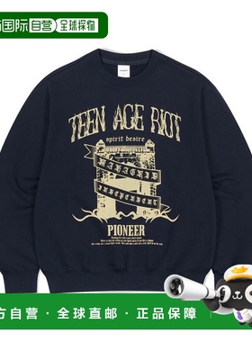 韩国直邮MAHAGRID 男士24年新款美式复古校园休闲卫衣MG2ESMM455A