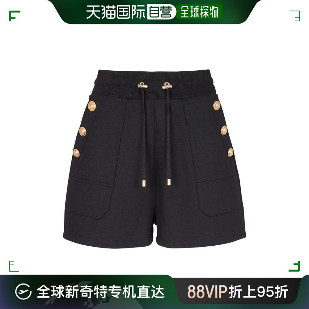 韩国直邮BALMAIN24SS短裤女CF1OA060 JH95 OPA NOIRBLACK