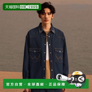 DENIM 韩国直邮COVERNAT STUD WR2303SH20IR公用COLLAR JAC 男衬衫