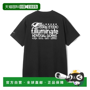 Back 韩国直邮FILLUMINATE Naughty FBEUUTS161BK Printi 公用T恤