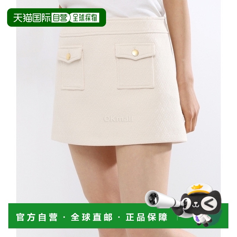 韩国直邮CELINE 布蒂斯棉抹胸迷你裙 (2J721916W 12CR) 裙子