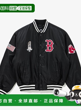 韩国直邮NEW ERA MLB 波士顿红袜队世界系列赛冠军夹克 黑色 1974