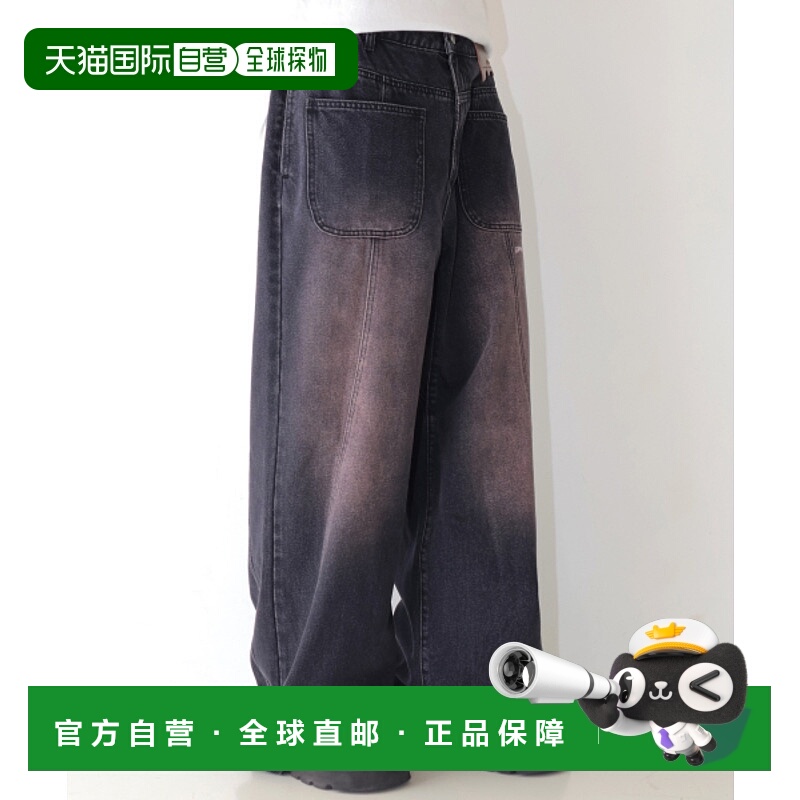 韩国直邮GLACK 公用牛仔裤GP078BK正品时尚流行穿搭显瘦日常百搭