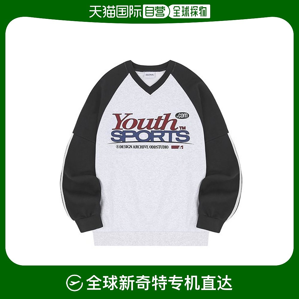 韩国直邮ODDSTUDIO 公用卫衣Youth Sports Track V-Neck Raglan O 男装 卫衣 原图主图