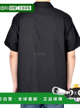 韩国直邮Engineered Garments Camp Shirt B - 黑色棉手帕短袖上