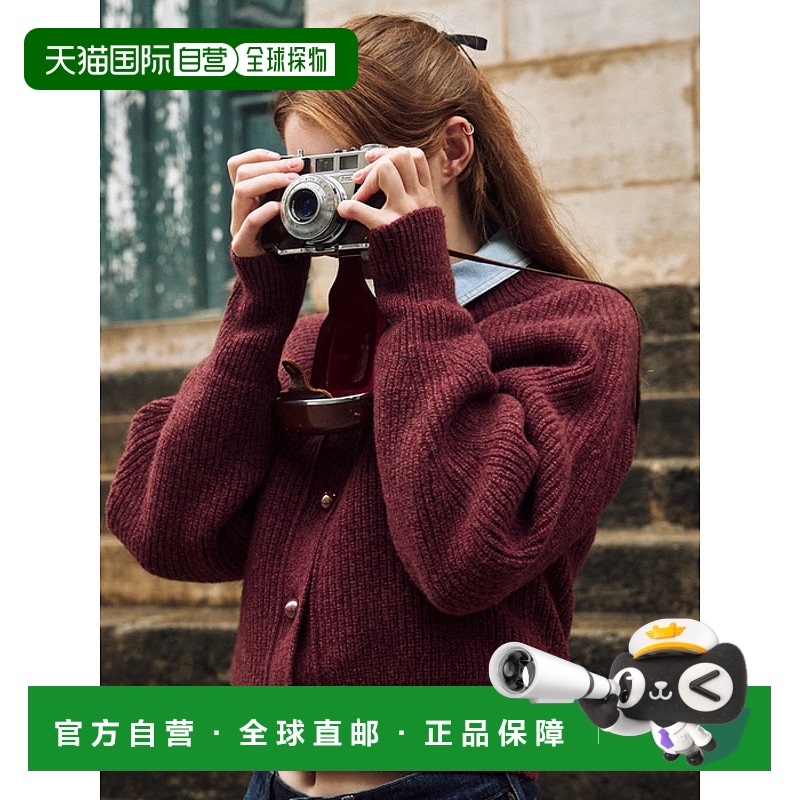 韩国直邮LEMEME法式浪漫休闲复古气质女款开衫303785745羊毛