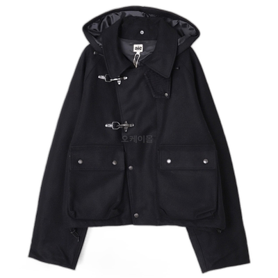 韩国直邮AIE FSG系列 W/N Melton NS916 黑色夹克工装