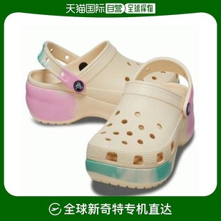 1FR 厚底 Crocs 韩国直邮Crocs 208 凉鞋 208278 經典 运动沙滩鞋