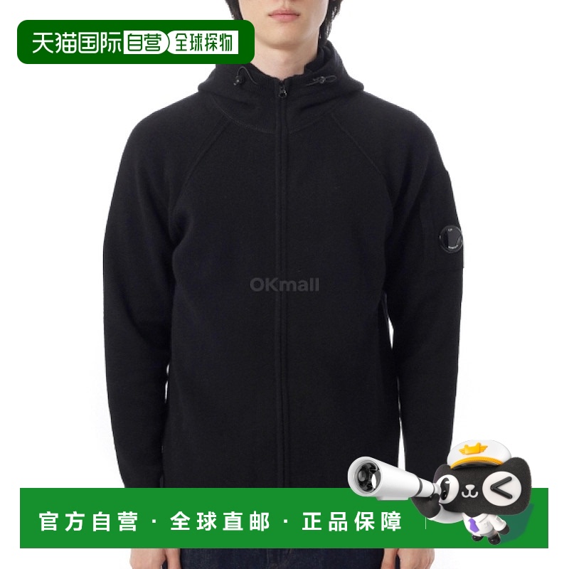 韩国直邮CP COMPANY 羊毛拉链连帽开衫 (19CMKN057A 110149A 999)