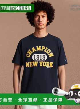 韩国直邮CHAMPION冠军韩版正品运动休闲日常复古舒适T恤CKTS4E234