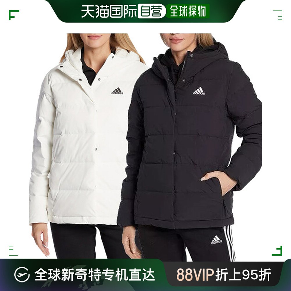 韩国直邮[Adidas]短填充鸭绒羽绒服日常 Pupper女士夹克黑