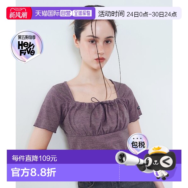 韩国直邮NASTY FANCY CLUB街头辣妹潮牌酷帅休闲时尚新款T恤F23QB